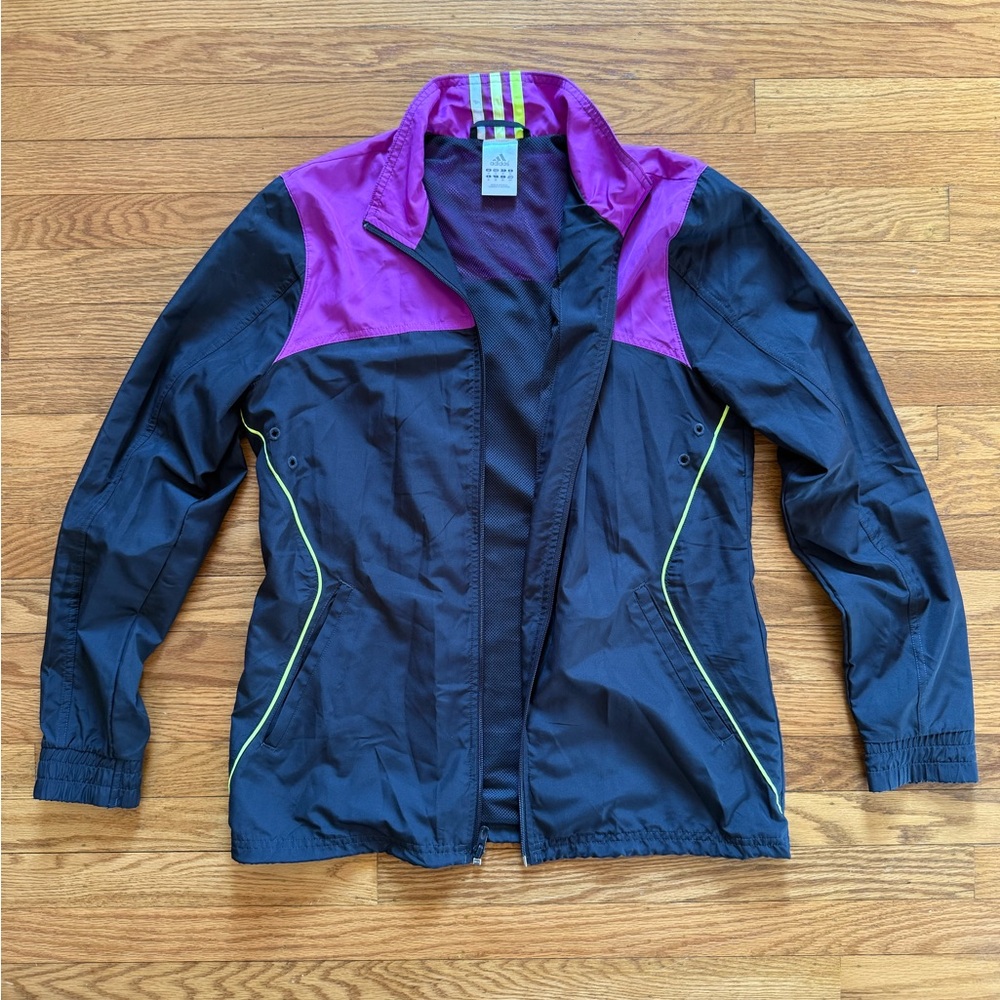 adidas Women's Black and Purple Jacket